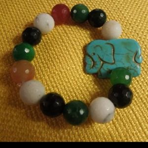 Elephant stretch bracelet