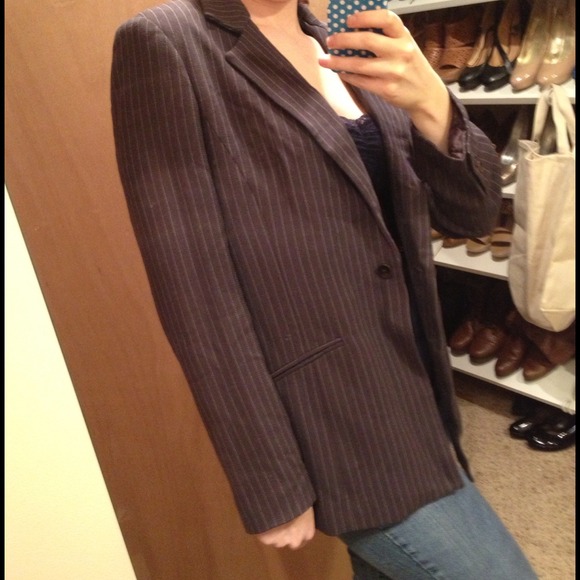 Oscar by Oscar DelaRenta purple blazer - Picture 2 of 4