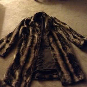 Faux fur coat