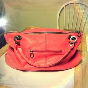 Bright Salmon Colored Purse