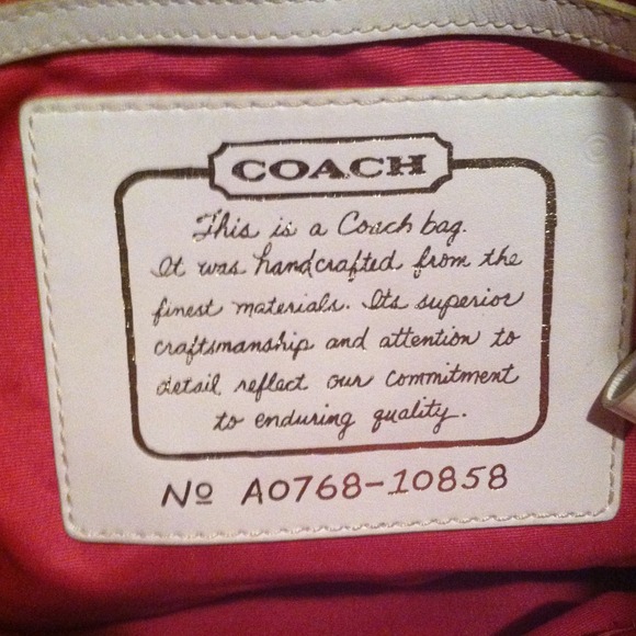 Authentic used coach signature tote - Picture 2 of 3