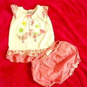 Love bird two piece set 12 months