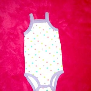 Carter's polka dot onesie 12mo