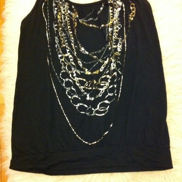 Chain print halter banded bottom top - Picture 3 of 3