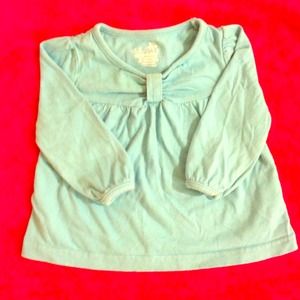 Long sleeve blue 12 months toddler girls top