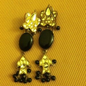 Earrings in kundan(Indian style)