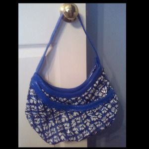 Vera Bradley white and blue purse