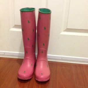 Pink RL rainboots