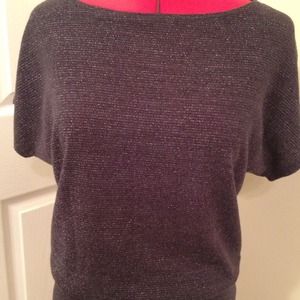 💋💋SOLD 💋💋Charcoal metallic top/dress