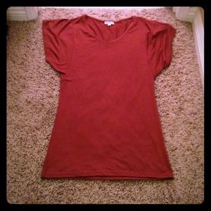 angel wing short sleeve top