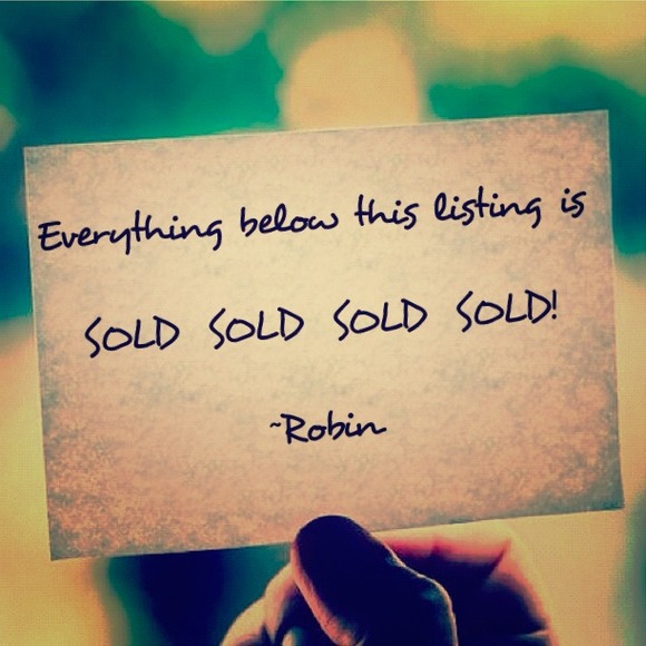 SOLD SOLD SOLD SOLD!