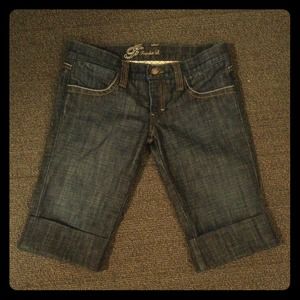 Frankie B denim knee shorts - new