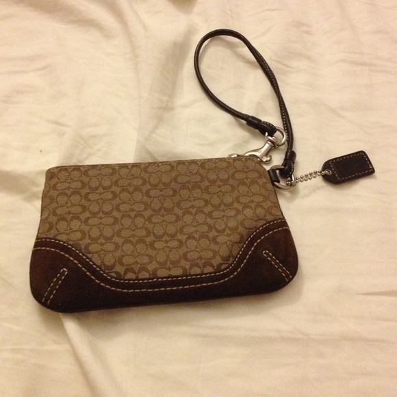 Vintage Brown Coach Wristlet