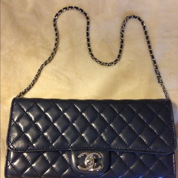 Chanel purse in blue.   Brand new
