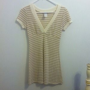 Gold and beige shimmer dress