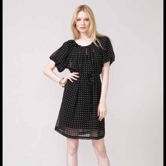 ***SOLD***Chiffon Polka Dot Dress