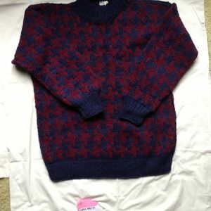 Handknit wool sweater