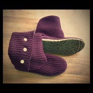 Plum UGG Knit Boots - RESERVED for paigee_13