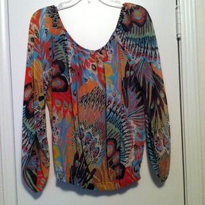 Absolutely adorable semi-sheer boutique top