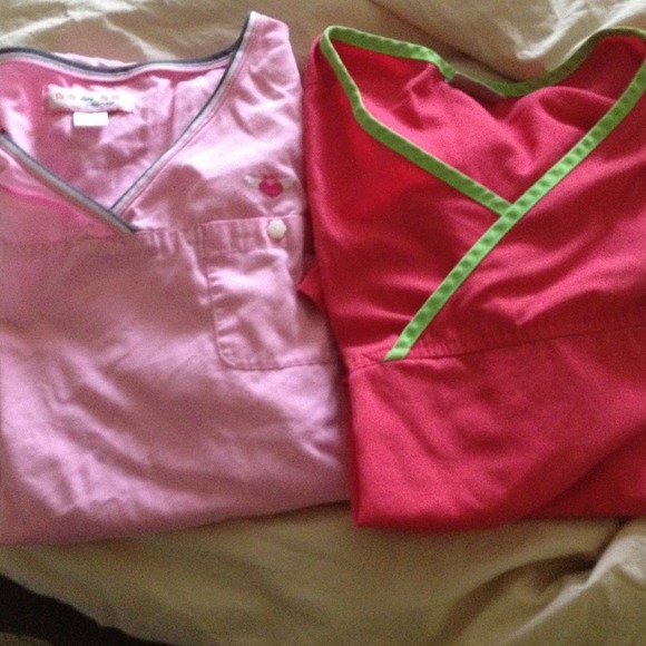 ¥SOLD¥•2 new scrub tops w/o tag