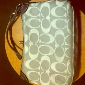 ***SOLD!!!***100% Authentic Coach Wristlet!