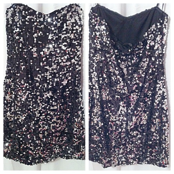 Black and silver dress