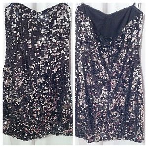 Black and silver dress