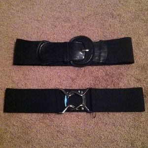 SOLD Lot of 2 black belts size large