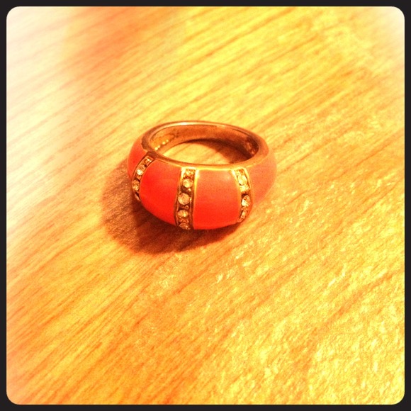 Orange Diamond Ring