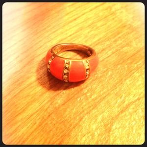 Orange Diamond Ring