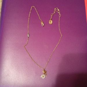 Peace bird & heart juicy couture necklace
