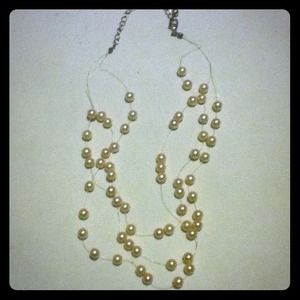 Jewelry - Multi strand faux pearl necklace Jewelry - Multi strand faux pearl necklace