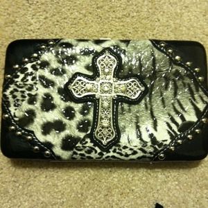 Bling cross wallet