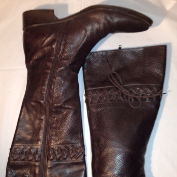 Brown Riding Boots size 9 Italy