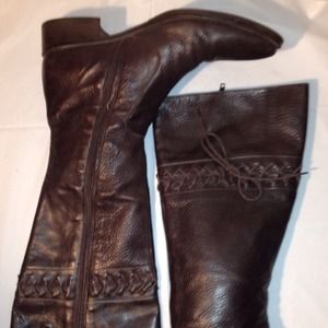 Brown Riding Boots size 9 Italy