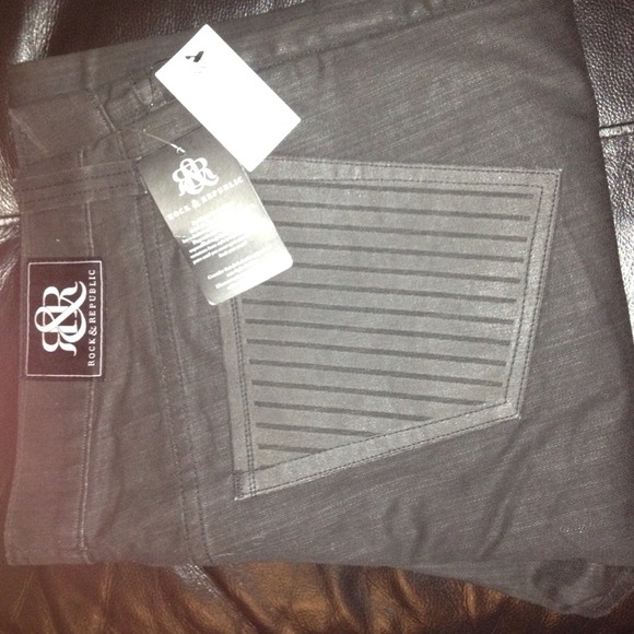 Rock & Republic Black Mens Jeans Size 40 New w/tag