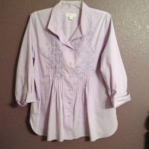 Coldwater Creek lavender blouse