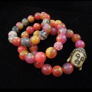 Strech Buddha and Shamballa Set