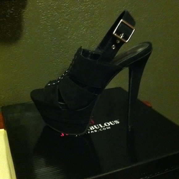 Black high heels