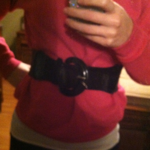 ☀Thick black waist belt