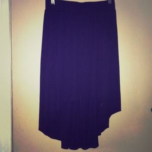Black Hi-Lo Skirt