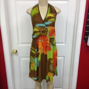 REDUCED Brown print dress