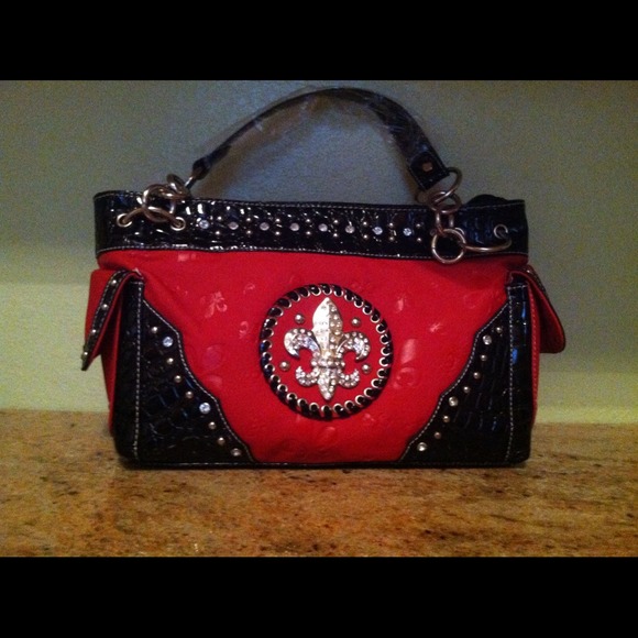 Red western purse
