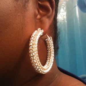 Flashy bling earrings