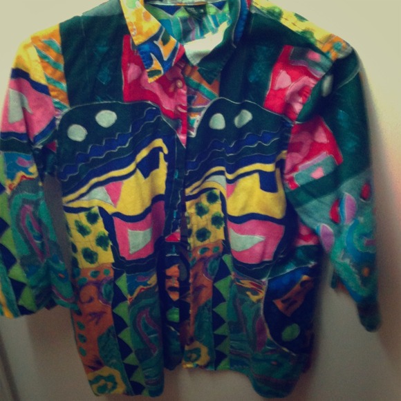 A vintage fresh prince like button up.