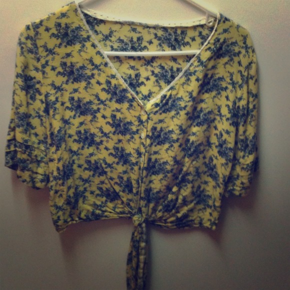 Floral crop like top.