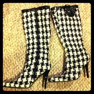 Chanel inspired 🌸Wool quilted high heel boots🌸🌸