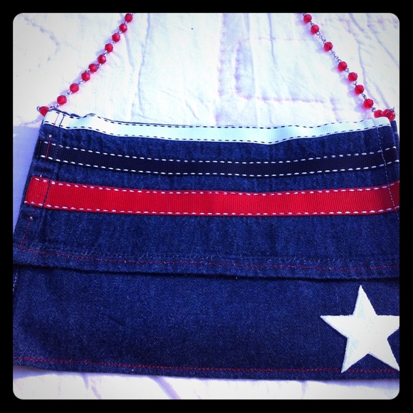 Denim Clutch Bag