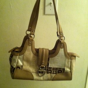 Authentic Tan Etienne-Aigner Hand Bag