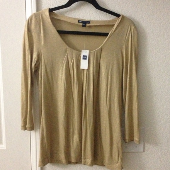 Shimmery gold GAP blouse